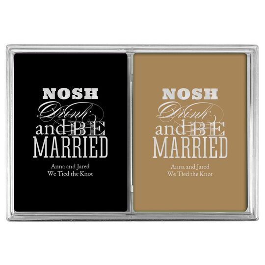 Nosh Drink and Be Married Double Deck Playing Cards